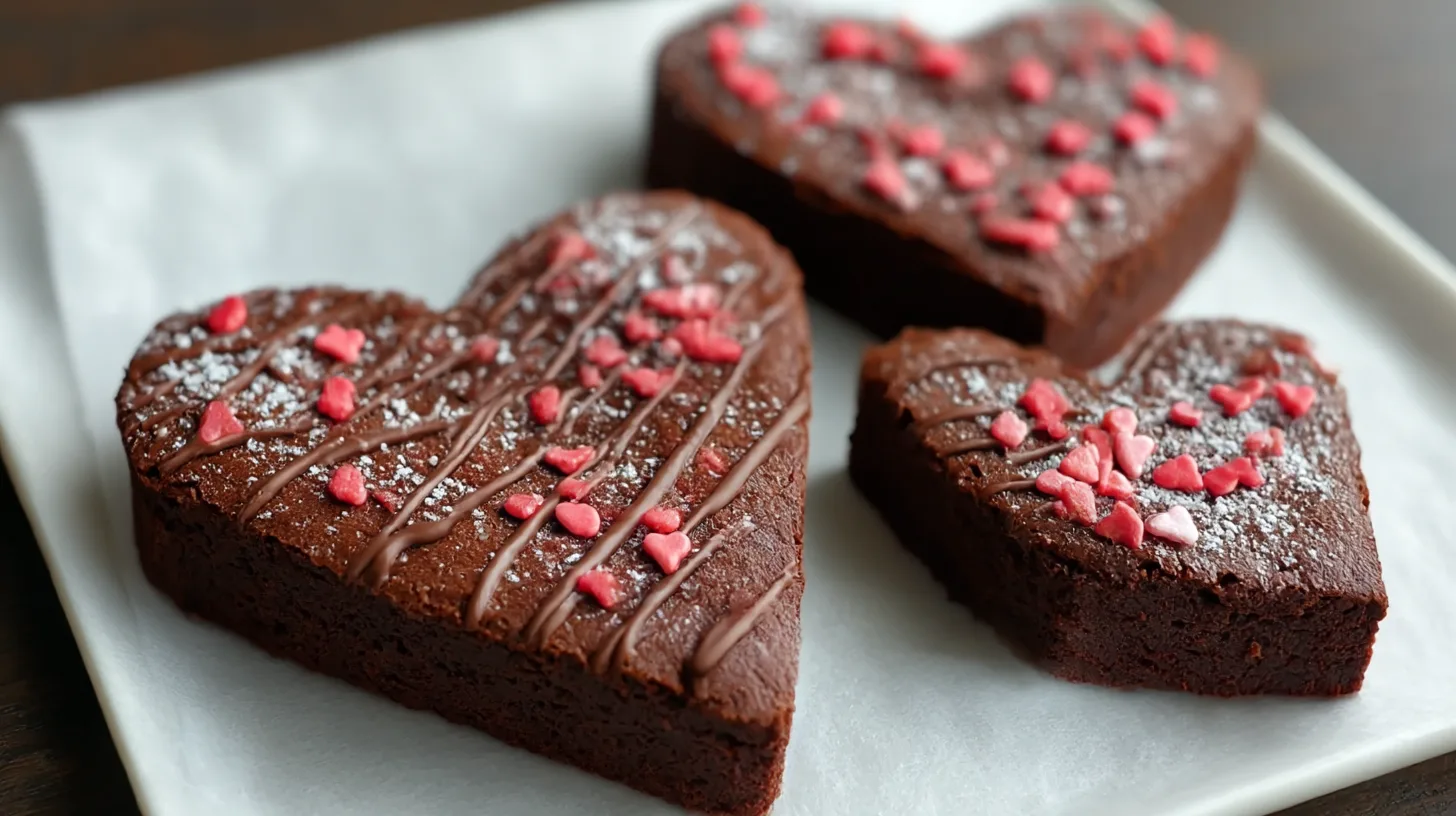 Heart Shaped Brownies Recipe
