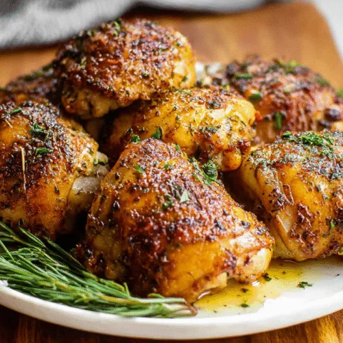 Oven Baked Chicken Thighs