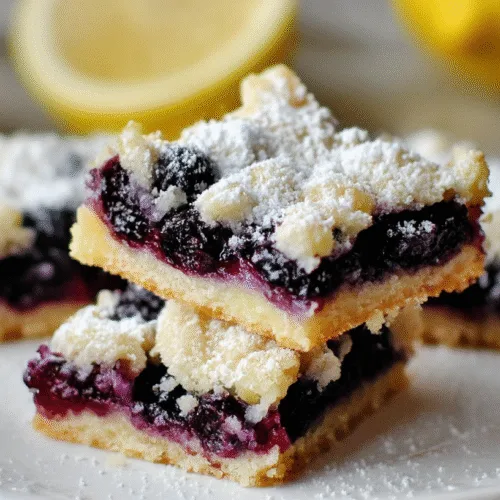 Gluten-Free Lemon Blueberry Bars